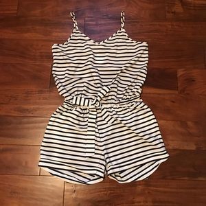 JCrew striped romper